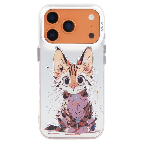 Animal Pattern Oil Painting Series PC + TPU Phone Case, For iPhone 18 Pro / 17 Pro