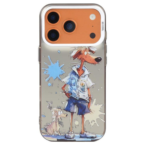 Animal Pattern Oil Painting Series PC + TPU Phone Case, For iPhone 18 Pro / 17 Pro