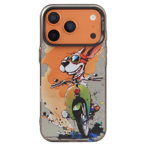 Animal Pattern Oil Painting Series PC + TPU Phone Case, For iPhone 18 Pro / 17 Pro