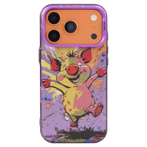 Animal Pattern Oil Painting Series PC + TPU Phone Case, For iPhone 18 Pro Max/17 Pro Max