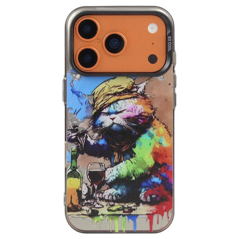 Animal Pattern Oil Painting Series PC + TPU Phone Case, For iPhone 18 Pro Max/17 Pro Max