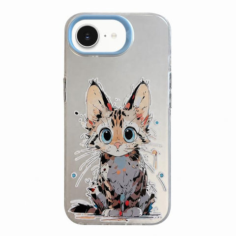 Animal Pattern Oil Painting Series PC + TPU Phone Case, For iPhone 7 / 8 / SE 2020