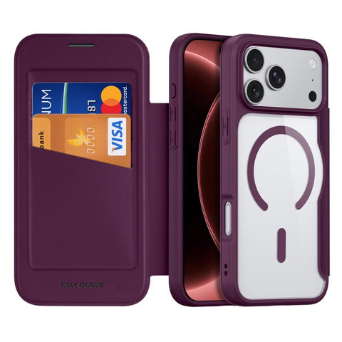 DUX DUCIS Skin X Pro Series Magsafe PC + TPU Phone Leather Case, For iPhone 18 Pro / 17 Pro, For iPhone 18 Pro Max / 17 Pro Max, For iPhone 17, For iPhone 17 Air, For iPhone 16 Pro Max, For iPhone 16 Pro, For iPhone 16 Plus, For iPhone 16              ...
