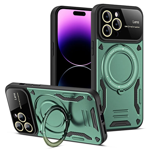 Large Window MagSafe Holder Phone Case, For iPhone 14 Plus, For iPhone 14, For iPhone 14 Pro, For iPhone 14 Pro Max, For iPhone 13 Pro Max, For iPhone 13 Pro, For iPhone 13, For iPhone 12