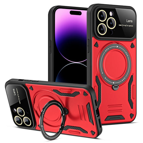 Large Window MagSafe Holder Phone Case, For iPhone 14 Plus, For iPhone 14, For iPhone 14 Pro, For iPhone 14 Pro Max, For iPhone 13 Pro Max, For iPhone 13 Pro, For iPhone 13, For iPhone 12