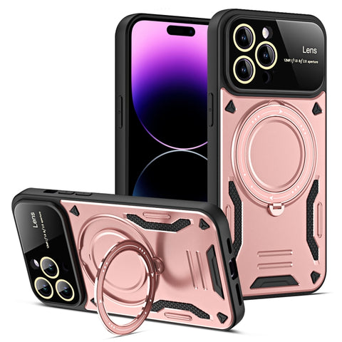 Large Window MagSafe Holder Phone Case, For iPhone 14 Plus, For iPhone 14, For iPhone 14 Pro, For iPhone 14 Pro Max, For iPhone 13 Pro Max, For iPhone 13 Pro, For iPhone 13, For iPhone 12