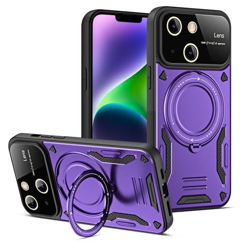 Large Window MagSafe Holder Phone Case, For iPhone 14 Plus, For iPhone 14, For iPhone 14 Pro, For iPhone 14 Pro Max, For iPhone 13 Pro Max, For iPhone 13 Pro, For iPhone 13, For iPhone 12