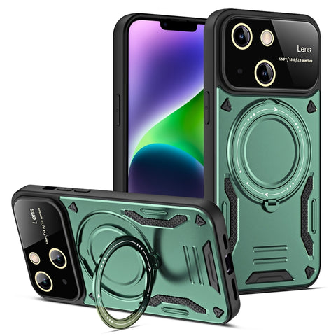 Large Window MagSafe Holder Phone Case, For iPhone 14 Plus, For iPhone 14, For iPhone 14 Pro, For iPhone 14 Pro Max, For iPhone 13 Pro Max, For iPhone 13 Pro, For iPhone 13, For iPhone 12