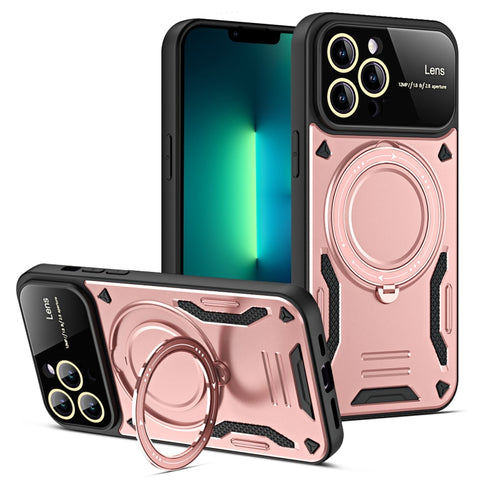 Large Window MagSafe Holder Phone Case, For iPhone 14 Plus, For iPhone 14, For iPhone 14 Pro, For iPhone 14 Pro Max, For iPhone 13 Pro Max, For iPhone 13 Pro, For iPhone 13, For iPhone 12