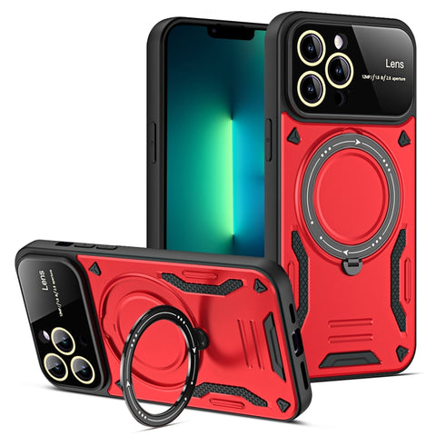 Large Window MagSafe Holder Phone Case, For iPhone 14 Plus, For iPhone 14, For iPhone 14 Pro, For iPhone 14 Pro Max, For iPhone 13 Pro Max, For iPhone 13 Pro, For iPhone 13, For iPhone 12
