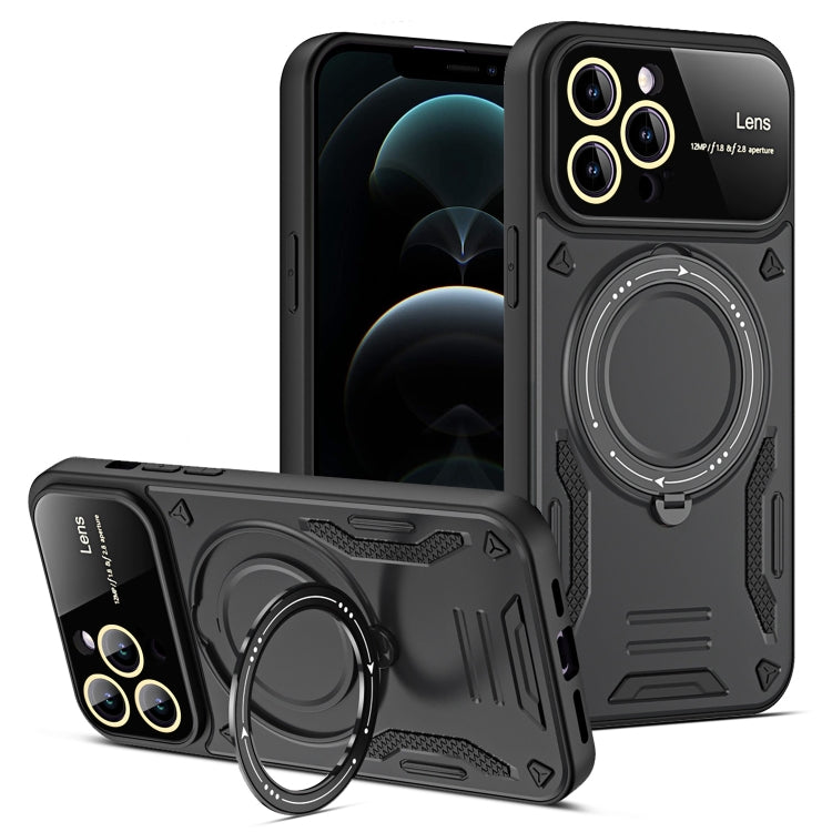 Large Window MagSafe Holder Phone Case, For iPhone 12 Pro Max, For iPhone 12 Pro, For iPhone 11 Pro Max, For iPhone 11, For iPhone 11 Pro