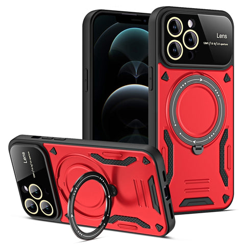 Large Window MagSafe Holder Phone Case, For iPhone 12 Pro Max, For iPhone 12 Pro, For iPhone 11 Pro Max, For iPhone 11, For iPhone 11 Pro