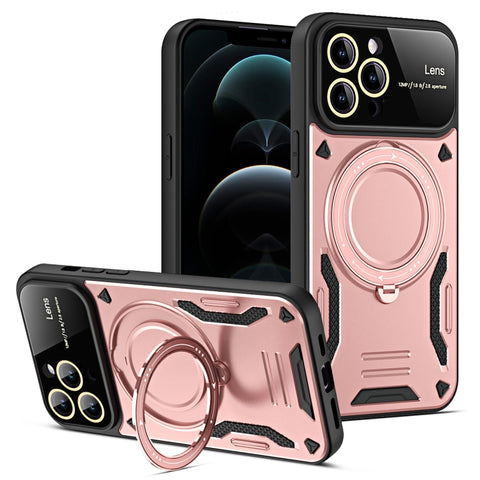 Large Window MagSafe Holder Phone Case, For iPhone 12 Pro Max, For iPhone 12 Pro, For iPhone 11 Pro Max, For iPhone 11, For iPhone 11 Pro