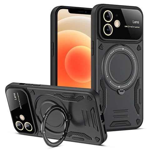 Large Window MagSafe Holder Phone Case, For iPhone 14 Plus, For iPhone 14, For iPhone 14 Pro, For iPhone 14 Pro Max, For iPhone 13 Pro Max, For iPhone 13 Pro, For iPhone 13, For iPhone 12