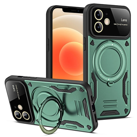 Large Window MagSafe Holder Phone Case, For iPhone 14 Plus, For iPhone 14, For iPhone 14 Pro, For iPhone 14 Pro Max, For iPhone 13 Pro Max, For iPhone 13 Pro, For iPhone 13, For iPhone 12