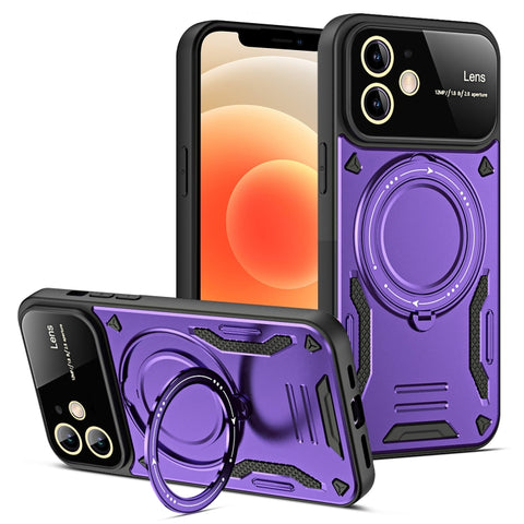 Large Window MagSafe Holder Phone Case, For iPhone 14 Plus, For iPhone 14, For iPhone 14 Pro, For iPhone 14 Pro Max, For iPhone 13 Pro Max, For iPhone 13 Pro, For iPhone 13, For iPhone 12