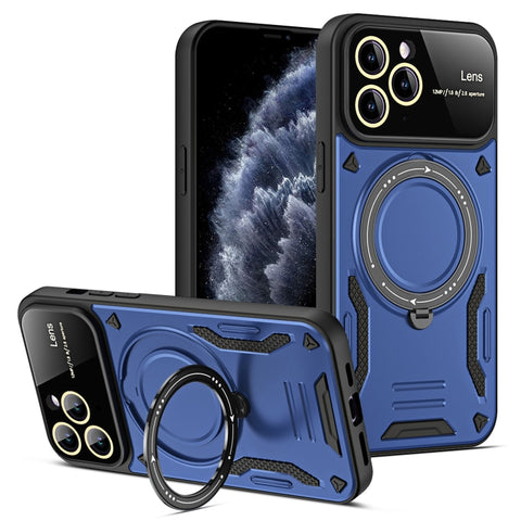 Large Window MagSafe Holder Phone Case, For iPhone 12 Pro Max, For iPhone 12 Pro, For iPhone 11 Pro Max, For iPhone 11, For iPhone 11 Pro