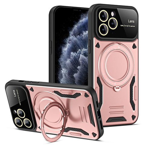 Large Window MagSafe Holder Phone Case, For iPhone 12 Pro Max, For iPhone 12 Pro, For iPhone 11 Pro Max, For iPhone 11, For iPhone 11 Pro