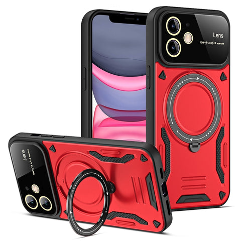 Large Window MagSafe Holder Phone Case, For iPhone 12 Pro Max, For iPhone 12 Pro, For iPhone 11 Pro Max, For iPhone 11, For iPhone 11 Pro