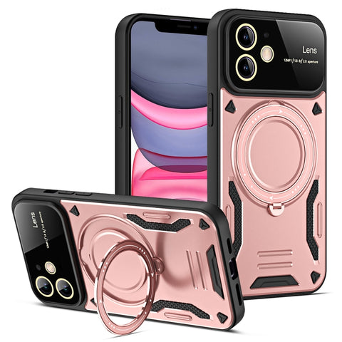 Large Window MagSafe Holder Phone Case, For iPhone 12 Pro Max, For iPhone 12 Pro, For iPhone 11 Pro Max, For iPhone 11, For iPhone 11 Pro
