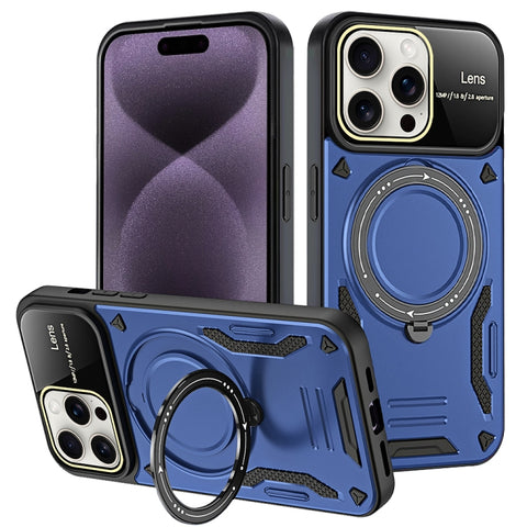 Large Window MagSafe Holder Phone Case, For iPhone 16 Pro Max, For iPhone 16 Pro, For iPhone 16 Plus, For iPhone 16, For iPhone 15 Pro Max, For iPhone 15 Pro, For iPhone 15 Plus, For iPhone 15