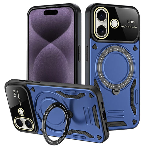 Large Window MagSafe Holder Phone Case, For iPhone 16 Pro Max, For iPhone 16 Pro, For iPhone 16 Plus, For iPhone 16, For iPhone 15 Pro Max, For iPhone 15 Pro, For iPhone 15 Plus, For iPhone 15