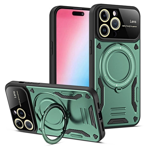 Large Window MagSafe Holder Phone Case, For iPhone 16 Pro Max, For iPhone 16 Pro, For iPhone 16 Plus, For iPhone 16, For iPhone 15 Pro Max, For iPhone 15 Pro, For iPhone 15 Plus, For iPhone 15
