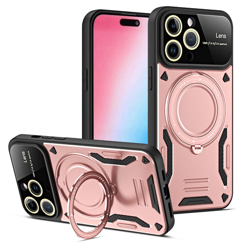 Large Window MagSafe Holder Phone Case, For iPhone 16 Pro Max, For iPhone 16 Pro, For iPhone 16 Plus, For iPhone 16, For iPhone 15 Pro Max, For iPhone 15 Pro, For iPhone 15 Plus, For iPhone 15