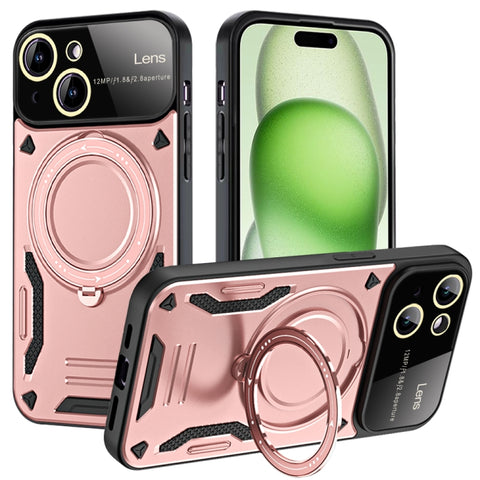 Large Window MagSafe Holder Phone Case, For iPhone 16 Pro Max, For iPhone 16 Pro, For iPhone 16 Plus, For iPhone 16, For iPhone 15 Pro Max, For iPhone 15 Pro, For iPhone 15 Plus, For iPhone 15