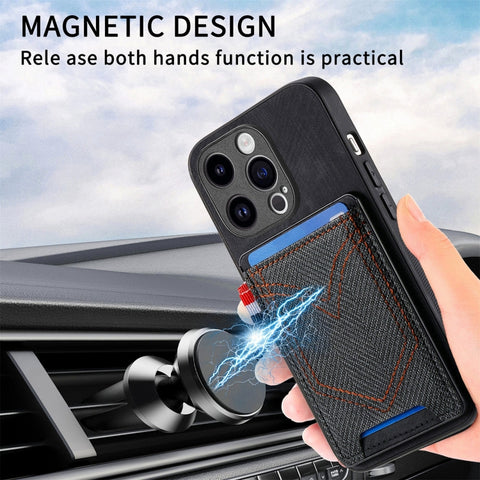 Denim Texture Leather Skin Phone Case with Card Slot, For iPhone 15 Pro Max, For iPhone 15 Pro, For iPhone 15 Plus, For iPhone 15, For iPhone 14 Pro, For iPhone 14 Pro Max