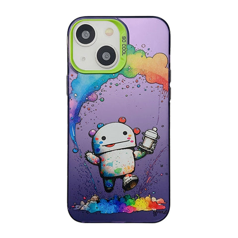 Cute Animal Pattern Series PC + TPU Phone Case, For iPhone 13 Pro, For iPhone 13, For iPhone 12, For iPhone 12 Pro Max