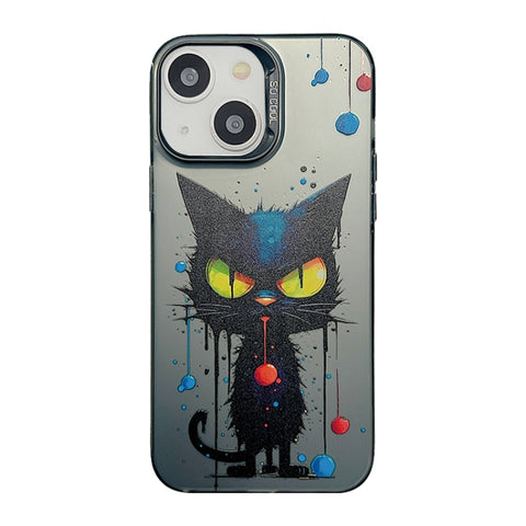 Cute Animal Pattern Series PC + TPU Phone Case, For iPhone 14, For iPhone 15 Pro Max, For iPhone 14 Pro, For iPhone 15 Pro