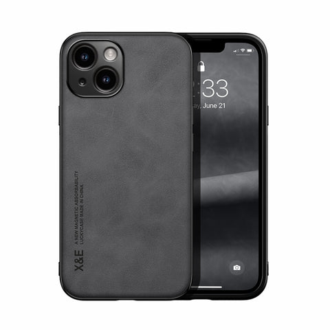 Skin Feel Magnetic Leather Back Phone Case, For iPhone 18 Pro / 17 Pro, For iPhone 18 Pro Max / 17 Pro Max, For iPhone 17e / 16e, For iPhone 17, For iPhone Air, For iPhone 16 Pro Max, For iPhone 16 Pro, For iPhone 15 Pro Max, iPhone 15 Pro             ...