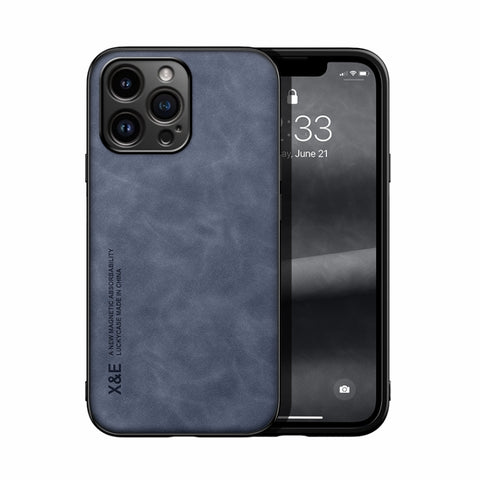 Skin Feel Magnetic Leather Back Phone Case, For iPhone 18 Pro / 17 Pro, For iPhone 18 Pro Max / 17 Pro Max, For iPhone 17e / 16e, For iPhone 17, For iPhone Air, For iPhone 16 Pro Max, For iPhone 16 Pro, For iPhone 15 Pro Max, iPhone 15 Pro             ...