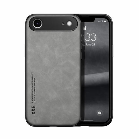 Skin Feel Magnetic Leather Back Phone Case, For iPhone 18 Pro / 17 Pro, For iPhone 18 Pro Max / 17 Pro Max, For iPhone 17e / 16e, For iPhone 17, For iPhone Air, For iPhone 16 Pro Max, For iPhone 16 Pro, For iPhone 15 Pro Max, iPhone 15 Pro             ...