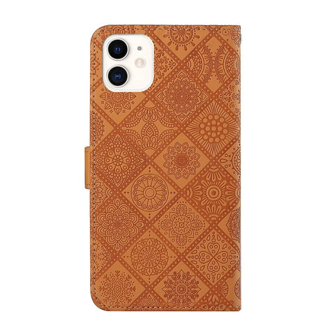 Ethnic Style Embossed Pattern Leather Phone Case, For iPhone 15 Pro, For iPhone 15 Plus, For iPhone 15