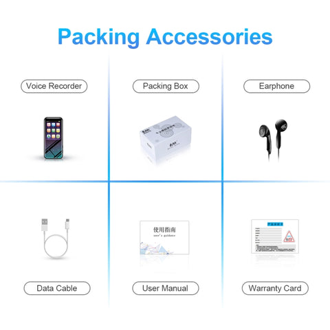 M15 Multi-function Smart Voice Recorder MP3 Hifi Sound Music Player Walkman, 4GB, 8GB, 16GB, 32GB