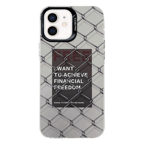Electroplated Silver Series PC Protective Phone Case, For iPhone 12 Pro, For iPhone 11