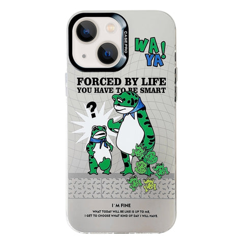 Electroplated Silver Series PC Protective Phone Case, For iPhone 13 Pro, For iPhone 13