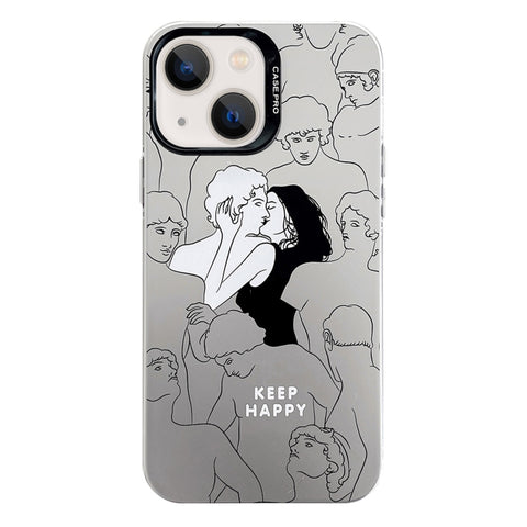 Electroplated Silver Series PC Protective Phone Case, For iPhone 13 Pro, For iPhone 13