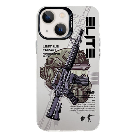 Electroplated Silver Series PC Protective Phone Case, For iPhone 14, For iPhone 14 Pro