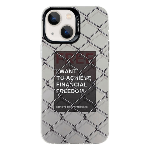 Electroplated Silver Series PC Protective Phone Case, For iPhone 14, For iPhone 14 Pro