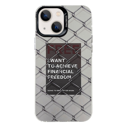 Electroplated Silver Series PC Protective Phone Case, For iPhone 15 Plus, For iPhone 15