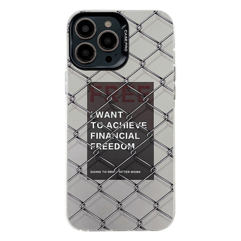 Electroplated Silver Series PC Protective Phone Case, For iPhone 15 Pro Max, For iPhone 15 Pro