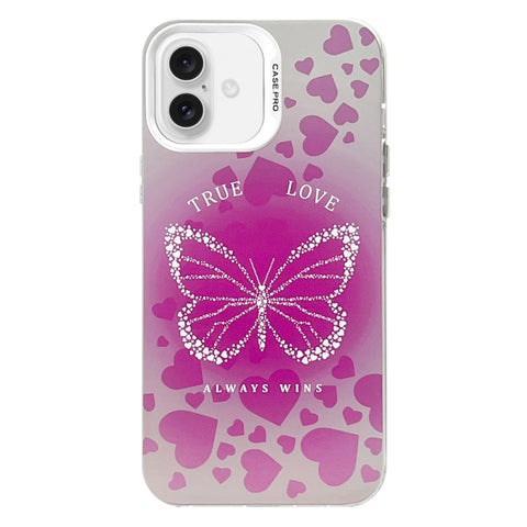 Electroplated Silver Series PC Protective Phone Case, For iPhone 16 Plus, For iPhone 16