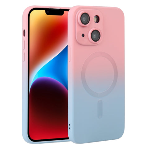 Liquid TPU Silicone Gradient MagSafe Phone Case, For iPhone 16, For iPhone 15 Pro Max, For iPhone 15 Pro, For iPhone 15 Plus, For iPhone 15