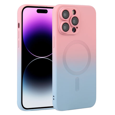 Liquid TPU Silicone Gradient MagSafe Phone Case, For iPhone 16, For iPhone 15 Pro Max, For iPhone 15 Pro, For iPhone 15 Plus, For iPhone 15