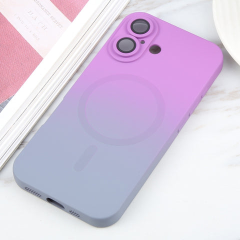Liquid TPU Silicone Gradient MagSafe Phone Case, For iPhone 16, For iPhone 15 Pro Max, For iPhone 15 Pro, For iPhone 15 Plus, For iPhone 15