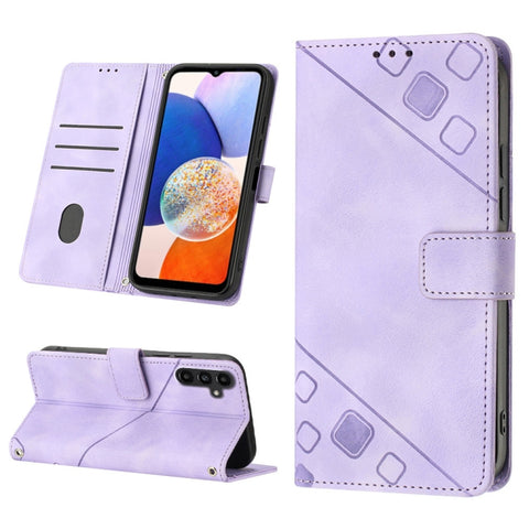 Skin-feel Embossed Leather Phone Case, For Samsung Galaxy S24 5G, For Samsung Galaxy A15, For Samsung Galaxy A05, For Samsung Galaxy A05s, For Samsung Galaxy A25 5G / A24, For Samsung Galaxy S23 FE 5G, For Samsung Galaxy M62