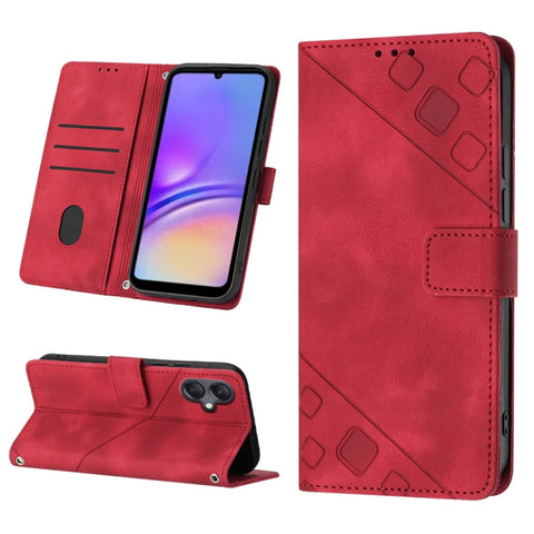 Skin-feel Embossed Leather Phone Case, For Samsung Galaxy S24 5G, For Samsung Galaxy A15, For Samsung Galaxy A05, For Samsung Galaxy A05s, For Samsung Galaxy A25 5G / A24, For Samsung Galaxy S23 FE 5G, For Samsung Galaxy M62